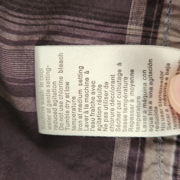 3/$20 ProjekRaw Gray Plaid Design Button-Up Shirt - Picture 12 of 12